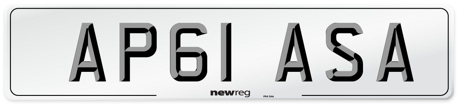AP61 ASA Number Plate from New Reg